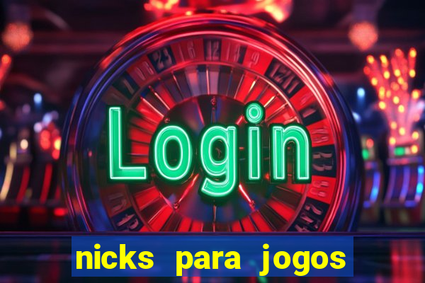 nicks para jogos de tiro